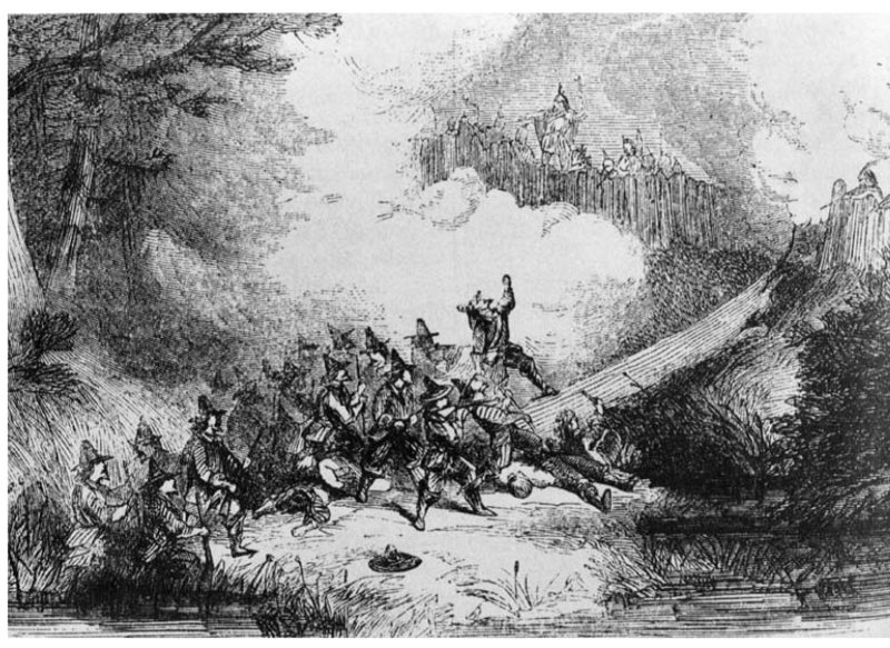 Bacon'S Rebellion, 1676. /Nrebel Leader Richard Lawrence Sets Fire